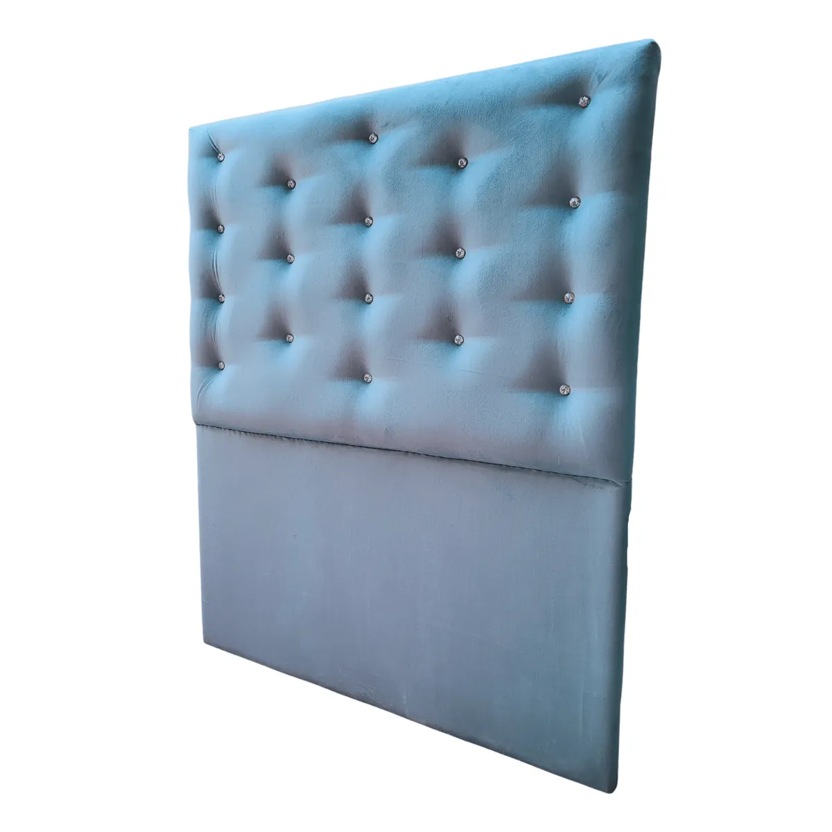 GENERICO - Respaldo 1 1/2 Petróleo Felpa Botón Diamante a piso Muebles Rimar