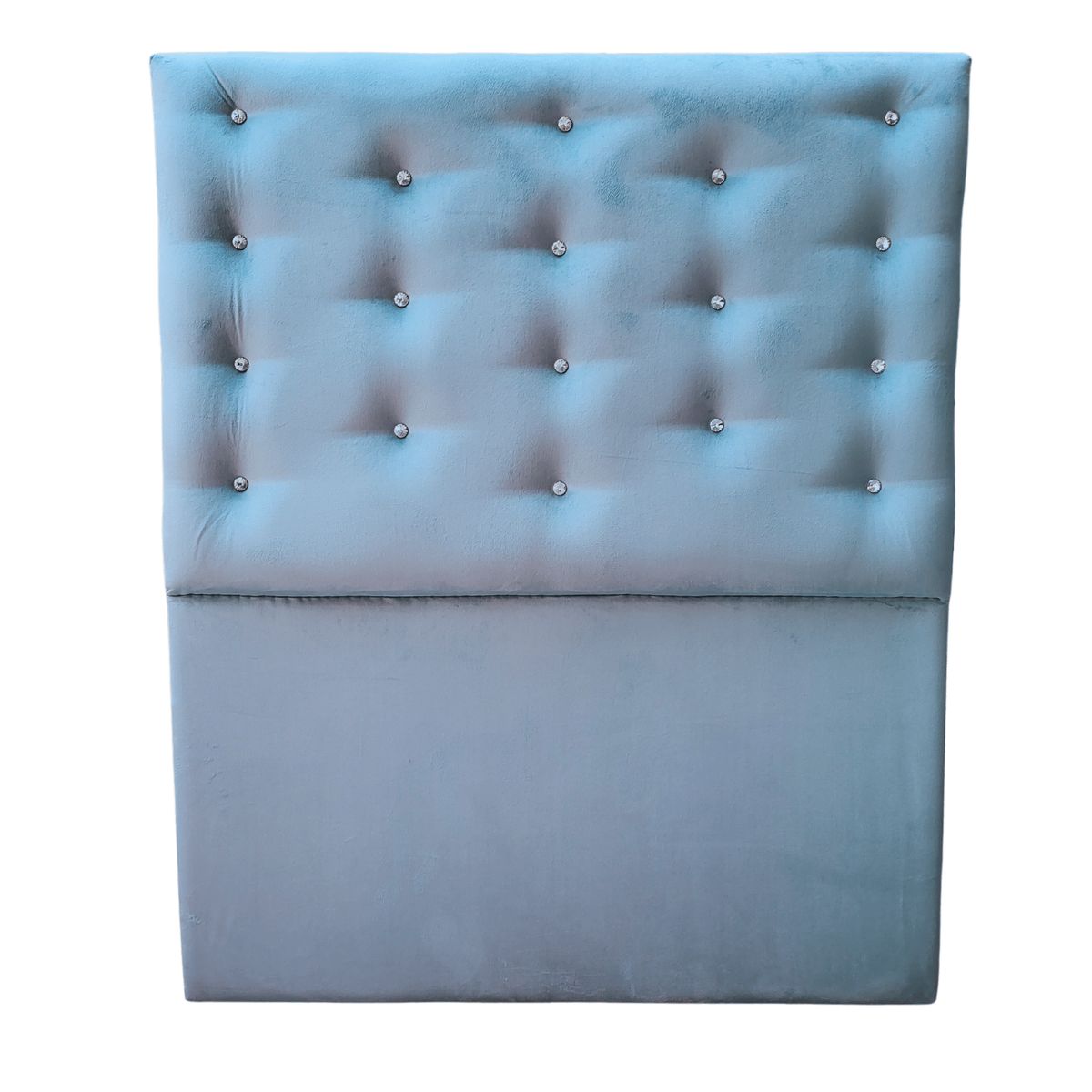 GENERICO - Respaldo 1 1/2 Petróleo Felpa Botón Diamante a piso Muebles Rimar