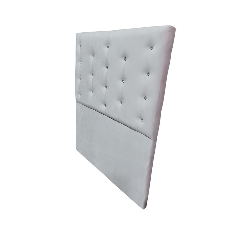 GENERICO - Respaldo 1 1/2 Crudo Felpa Botón Diamante a piso Muebles Rimar