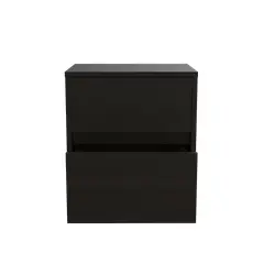 FMFURNITURE - Velador 2 Cajones 472X40X32 Cm Fm-024N - Negro
