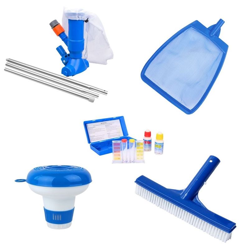GENERICO - Kit Limpieza Armable Piscina 5 Piezas