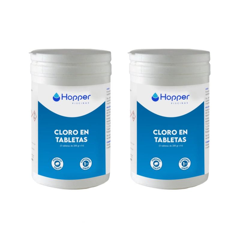 GENERICO - Cloro en Tabletas para Piscinas Pack 2 kg