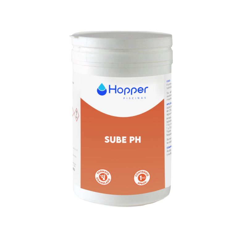 GENERICO - Sube pH 1 kg para Piscinas - Hopper Piscinas