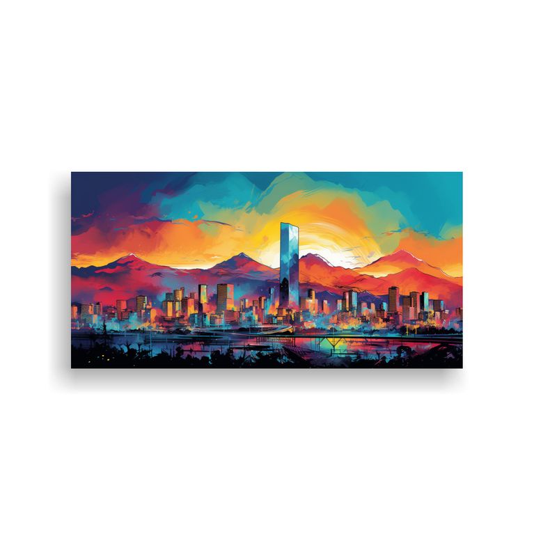 GENERICO - Pinturas Decorativas Modernas En Santiago En Color 160x80cm