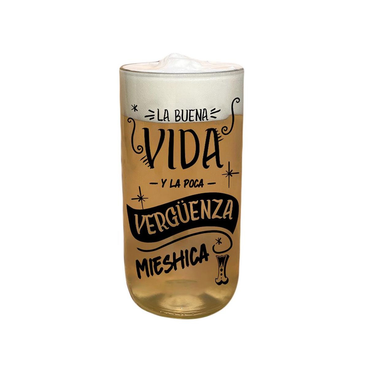 GREEN GLASS - Vaso Gran Terremoto de Litro - Buena Vida