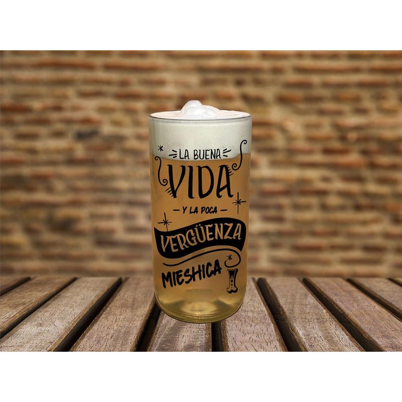 GREEN GLASS - Vaso Gran Terremoto de Litro - Buena Vida