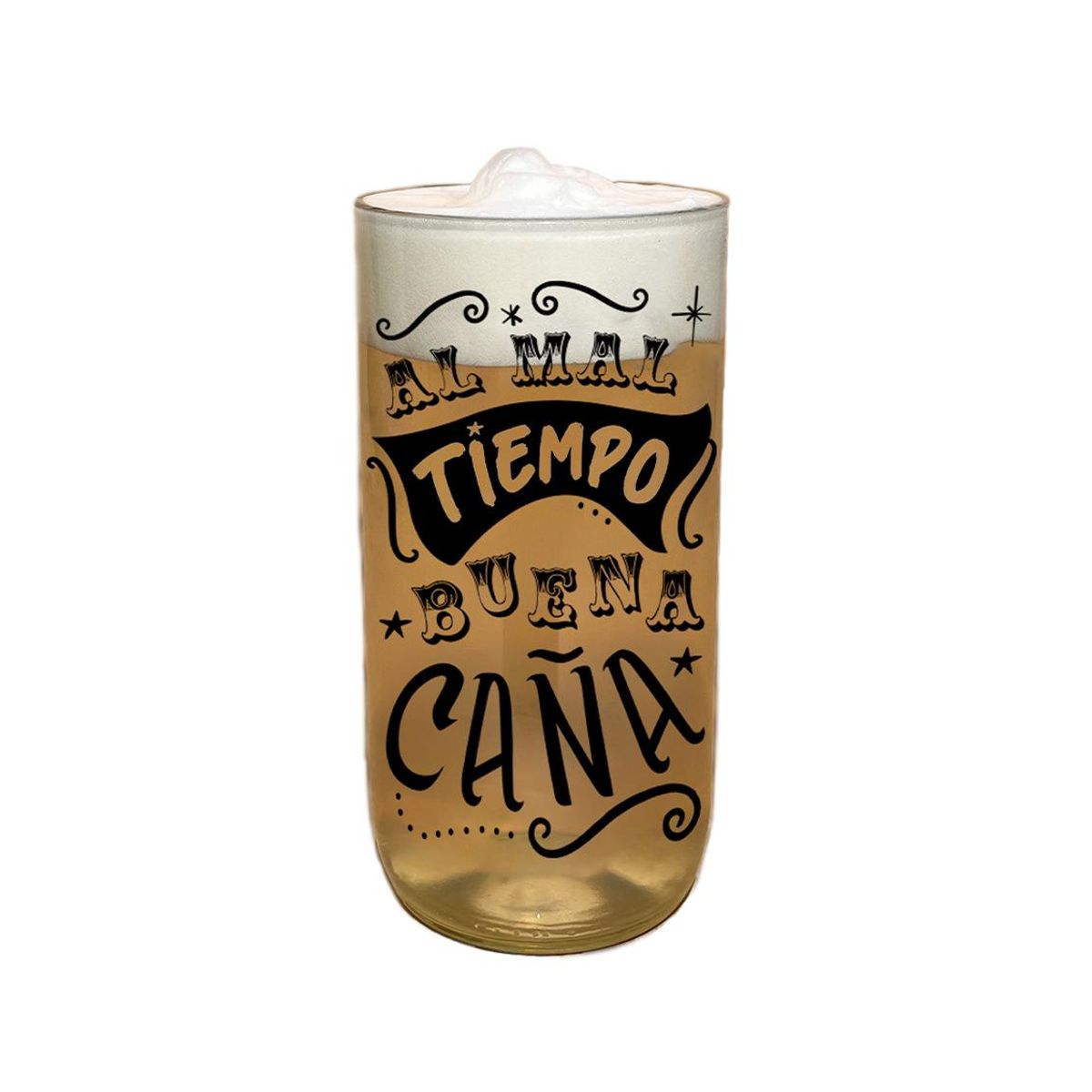 GREEN GLASS - Vaso Gran Terremoto de Litro - Buena Caña