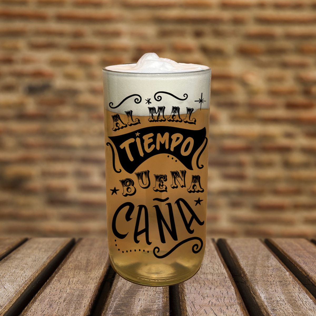 GREEN GLASS - Vaso Gran Terremoto de Litro - Buena Caña