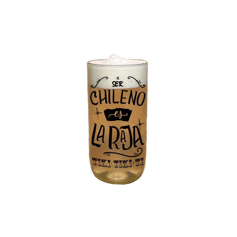 GREEN GLASS - Vaso Gran Terremoto de Litro - Ser Chileno