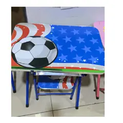GENERICO - Mesa + Silla Plegables Infantiles Niña Y Niño Set Futbol Escritorio