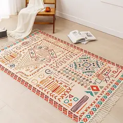 ANGELES DEL HOGAR - Alfombras De Lino 180 cm x 200 cm