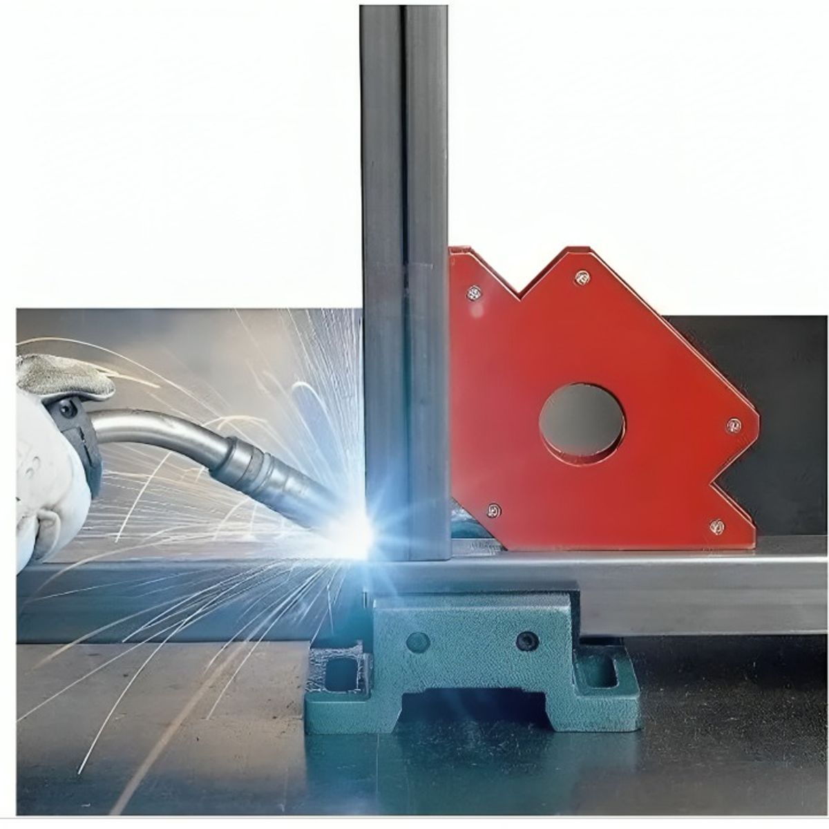 OEM - Pack 4 Escuadra Magnética Para Soldar 50 Lbs 110 Mm