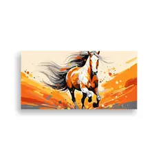 GENERICO - Cuadro Decorativo Equilibrado Caballo De Shire En 160x80cm