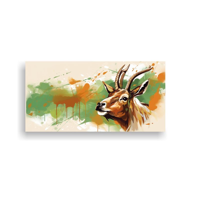 GENERICO - Pintura Decorativa Innovadora De Antílope En Colo 160x80cm