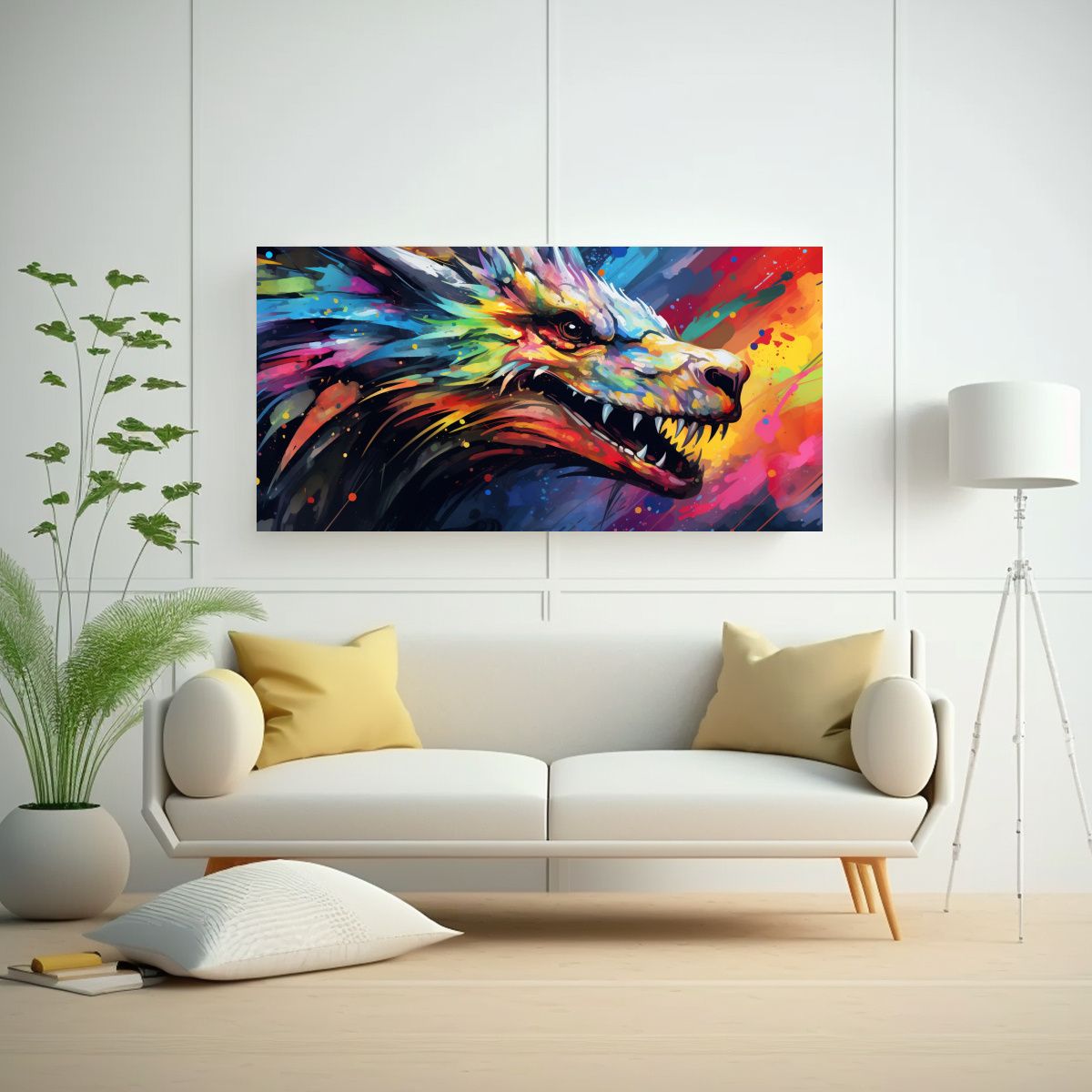 GENERICO - Pinturas De Decoración Con Atmósfera Neonoir De  160x80cm