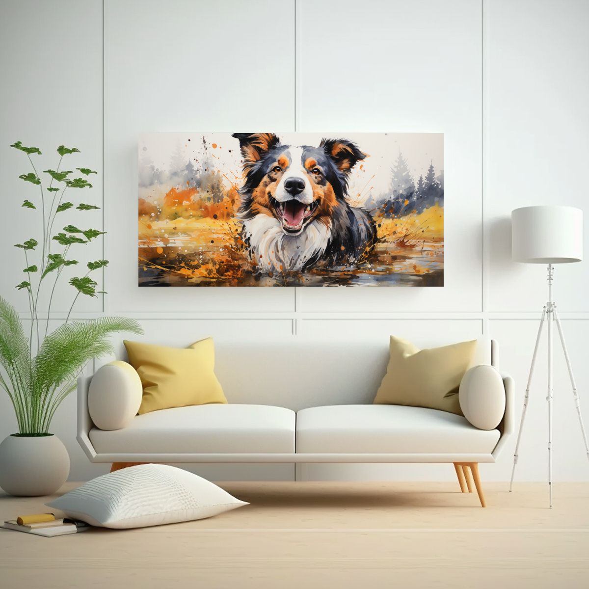 GENERICO - Pintura Vanguardista Para Oficina Pastores Y Coll 160x80cm