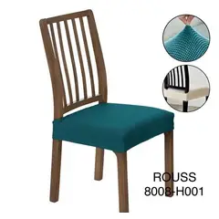 ANGELES DEL HOGAR - Cubre asientos comedor pack 6 unidades Texturizados Turquesa