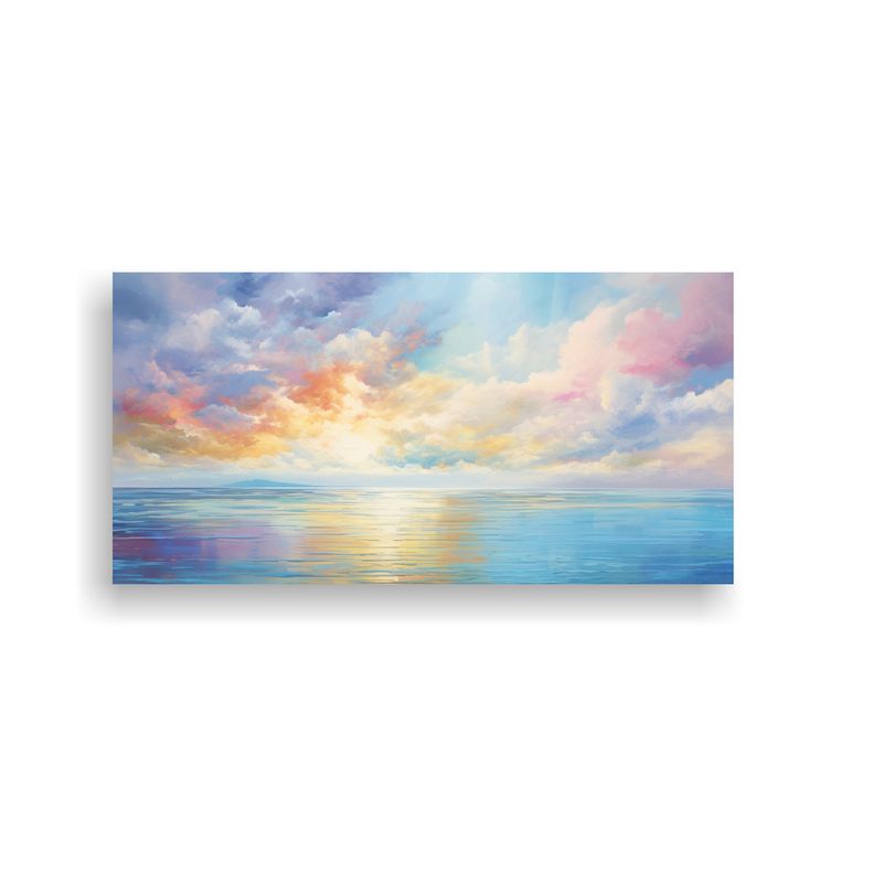 GENERICO - Cuadro Abstracto Armonía Entre El Cielo Y El Mar  160x80cm