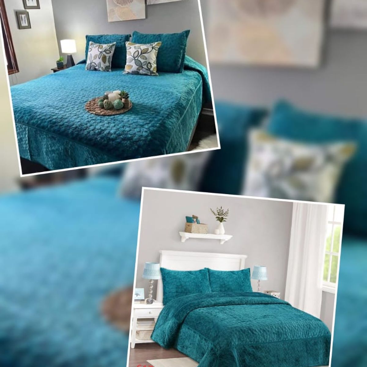 ANGELES DEL HOGAR - Cobertor de Verano con Polar Microplus 2 Plazas Calipso