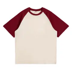BLWOENS - Polera de manga corta de verano para hombres y mujeres - Rojo