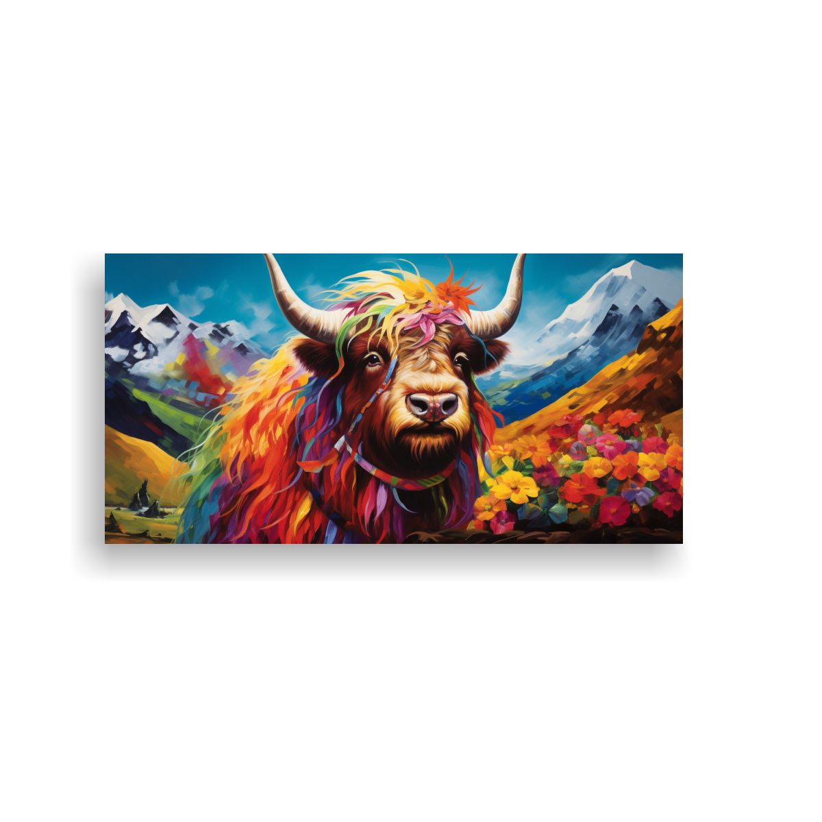 GENERICO - Pintura Al Estilo óleo Floral Estilo Pintura A Ya 160x80cm