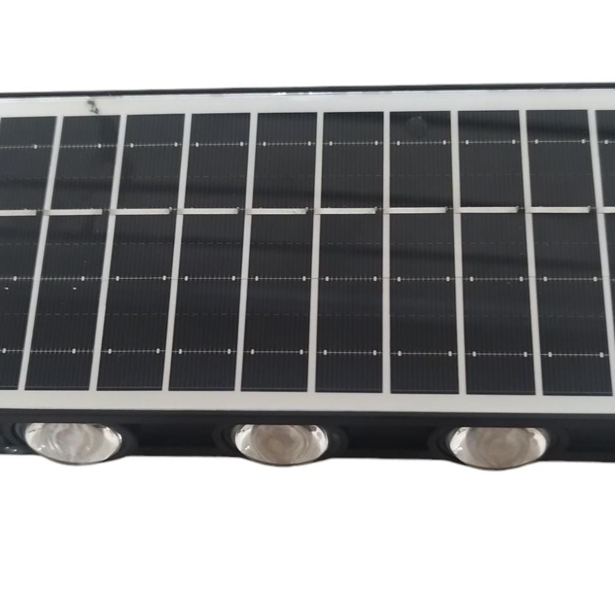 GENERICO - APLIQUE LAMPARA DE PARED SOLAR 6 LEDS LUZ CALIDA IP65