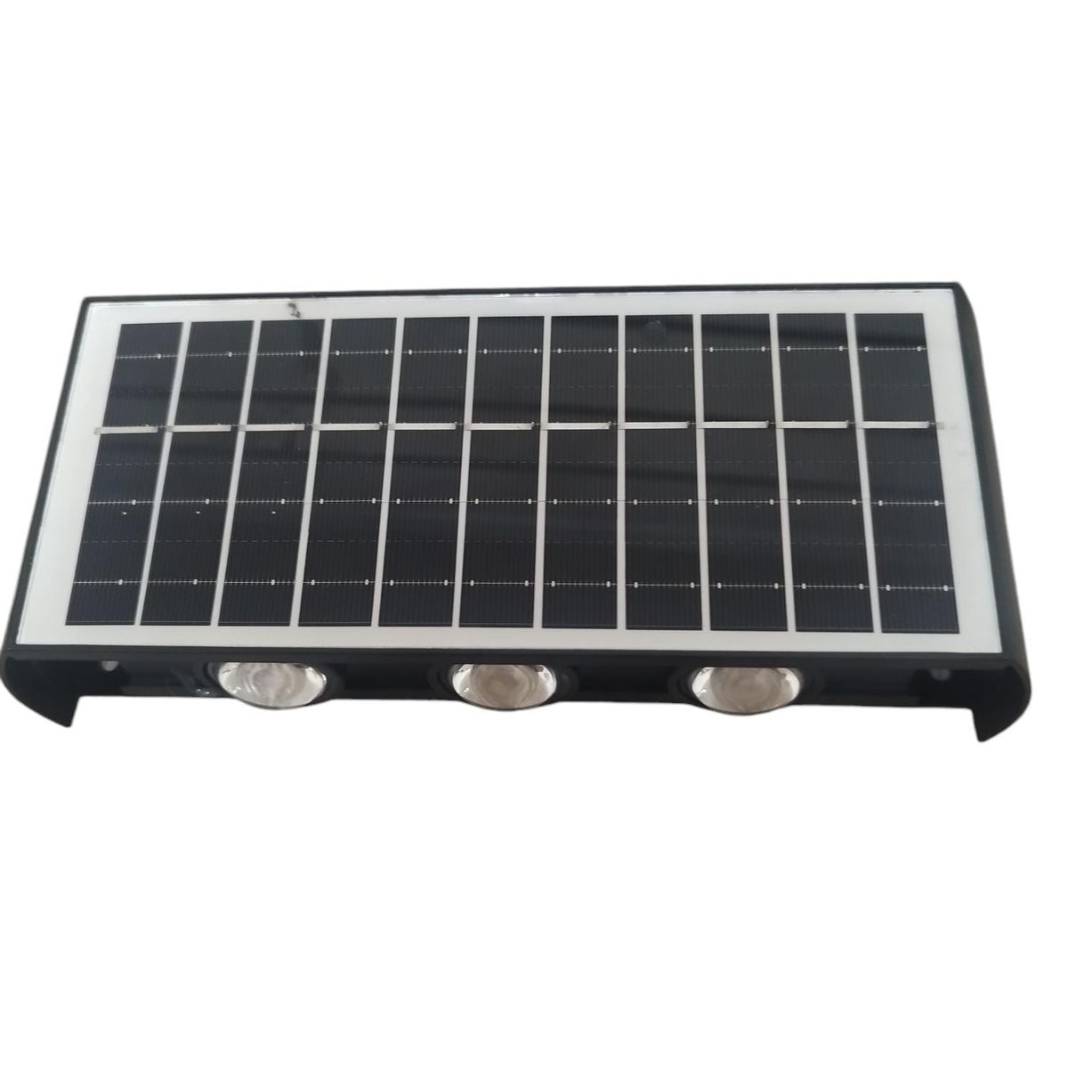 GENERICO - APLIQUE LAMPARA DE PARED SOLAR 6 LEDS LUZ CALIDA IP65
