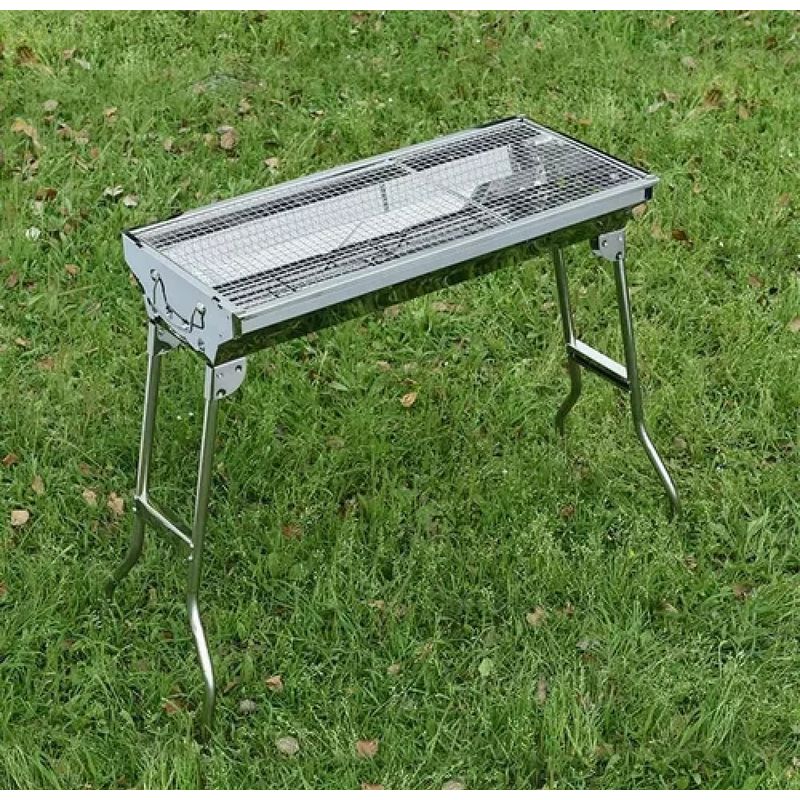 ANGELES DEL HOGAR - Parrillero Barbacoa  Asado Acero Inoxidable Portable TL002