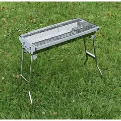 ANGELES DEL HOGAR - Parrillero Barbacoa Asado Acero Inoxidable Portable TL002
