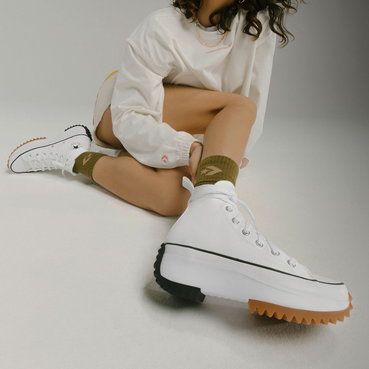 CONVERSE - Run Star Hike Zapatilla Urbana Mujer Blanca Converse