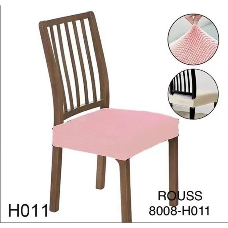 ANGELES DEL HOGAR - Cubre asientos comedor pack 6 unidades Texturizados Rosa