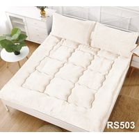 Cubre Colchon Acolchado Grueso 2 Plazas Blanco