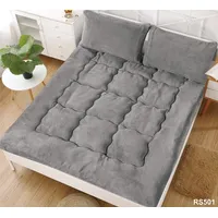 Cubre Colchon Acolchado Grueso 2 plazas Gris