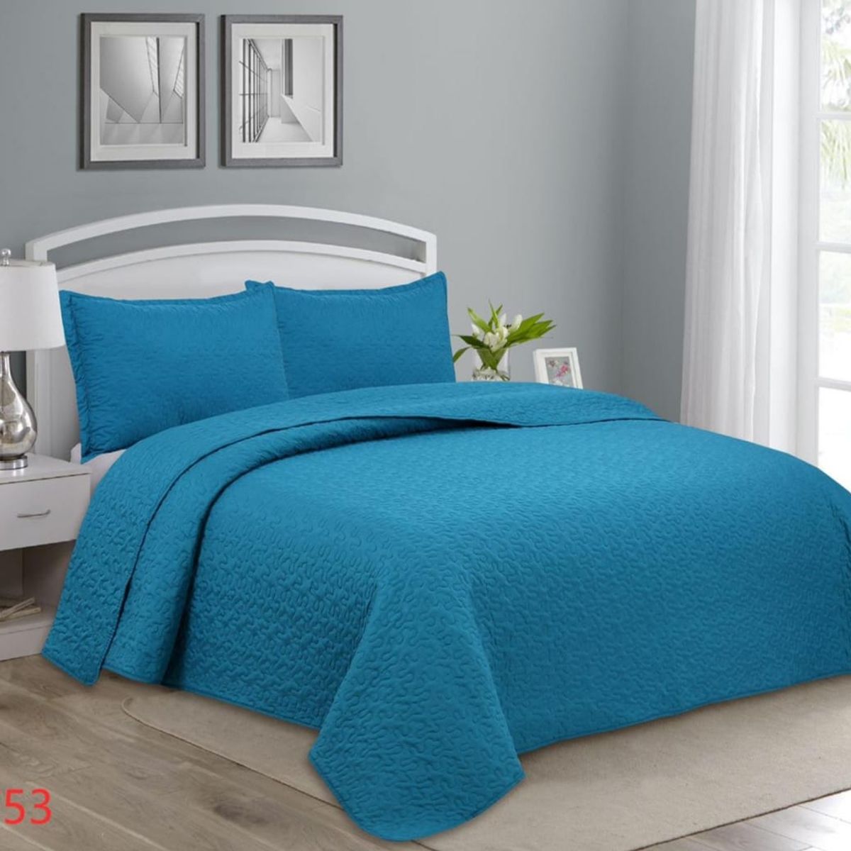 ANGELES DEL HOGAR - Cubrecama De verano Plaza y media Turquesa