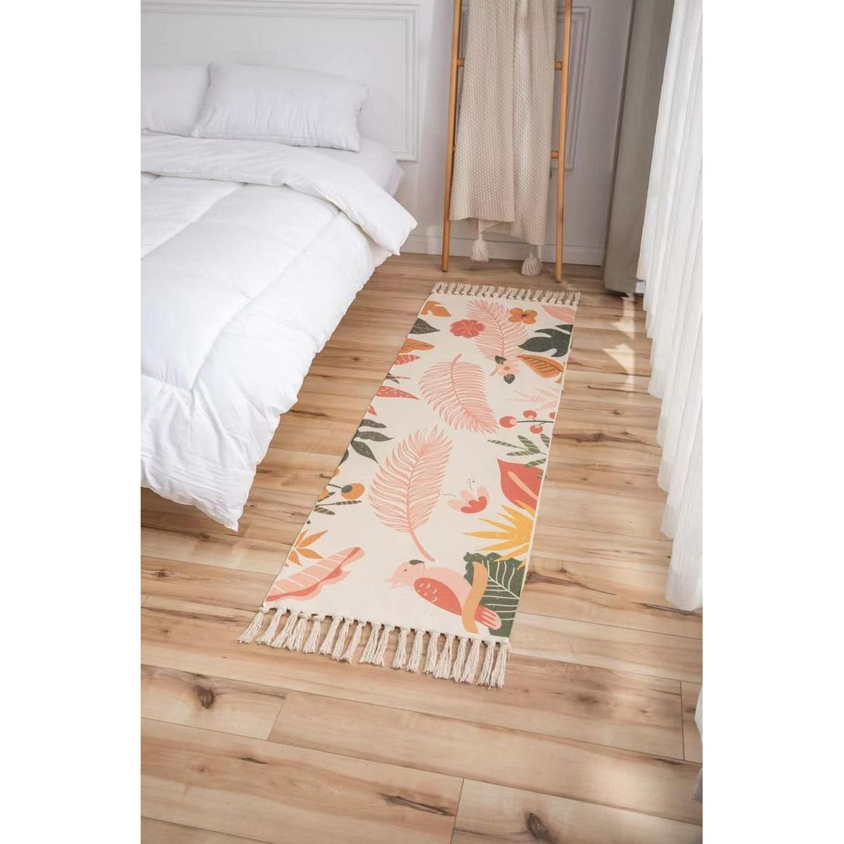 ANGELES DEL HOGAR - Alfombras Pasilleras de Lino 60 cm x 110 cm