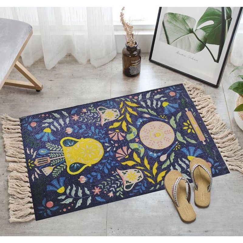 ANGELES DEL HOGAR - Alfombras Pasilleras de Lino 60 cm x 110 cm