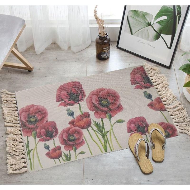ANGELES DEL HOGAR - Alfombras Pasilleras de Lino 60 cm x 110 cm