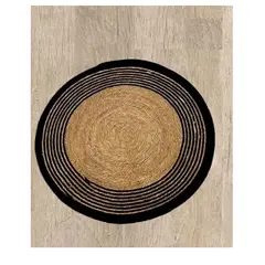 ANGELES DEL HOGAR - Alfombras de Yute Redondas 120 cm
