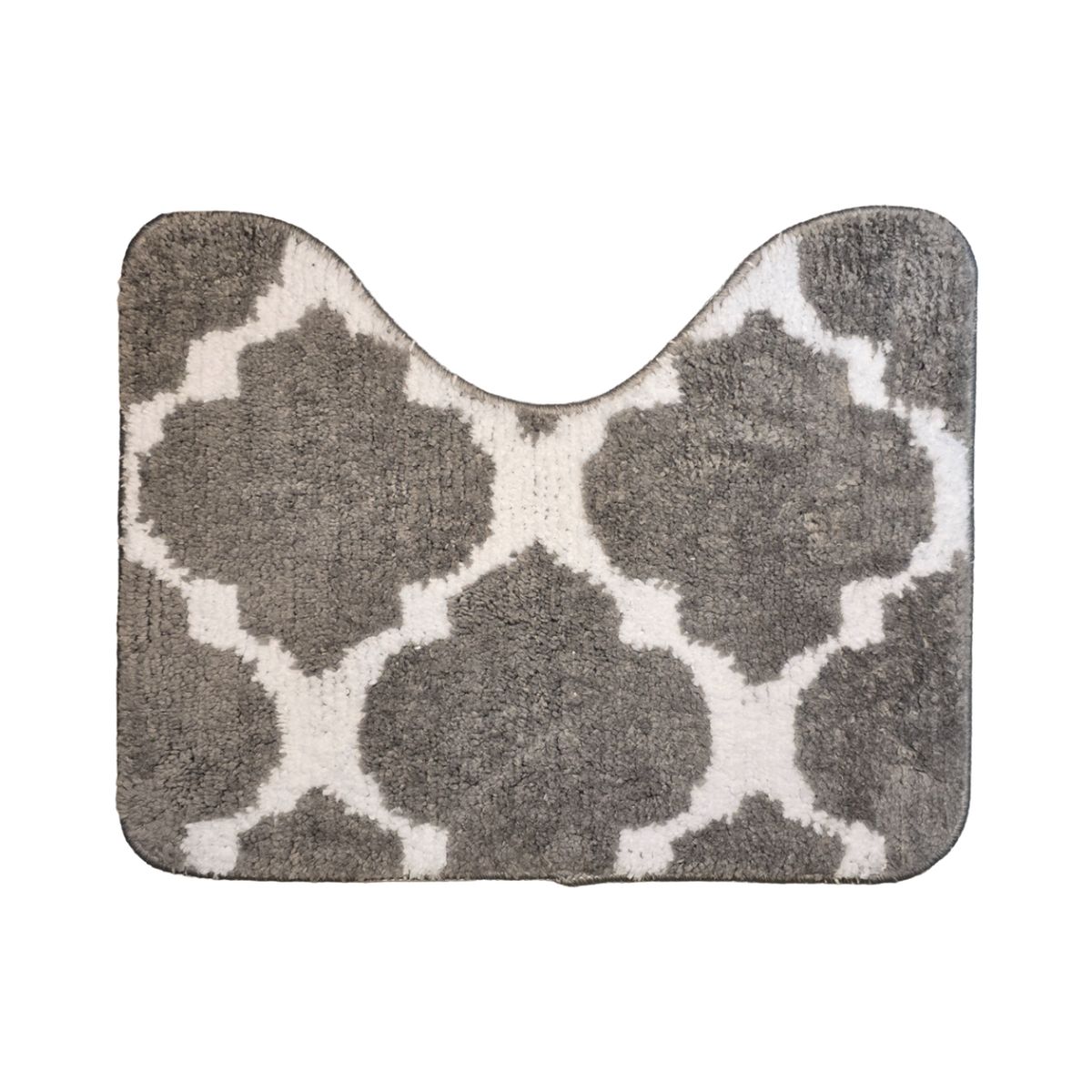 GENERICO - Conjunto De 2 Alfombra De Baño Suaves Absorventes Microfibra - Gris