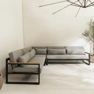 AMOBLE - Sofa terraza Seccional Seraya Amoblé