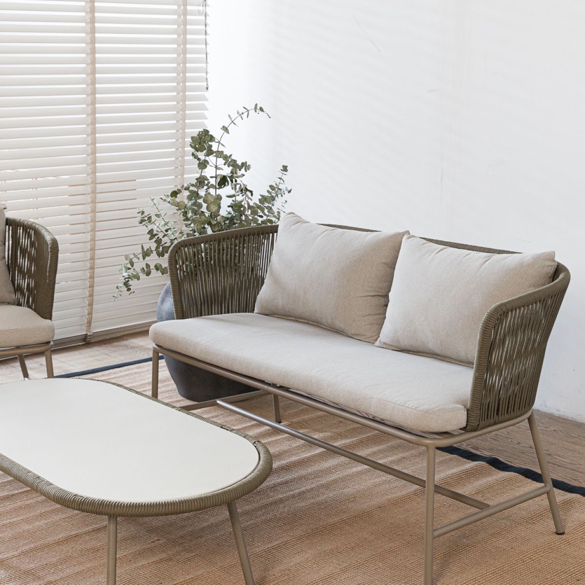 AMOBLE - SOFA BAULE TAUPE