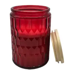 GENERICO - Vela Aromatica Elegante Fragancia Duradera Vaso Diseño Color - Rojo