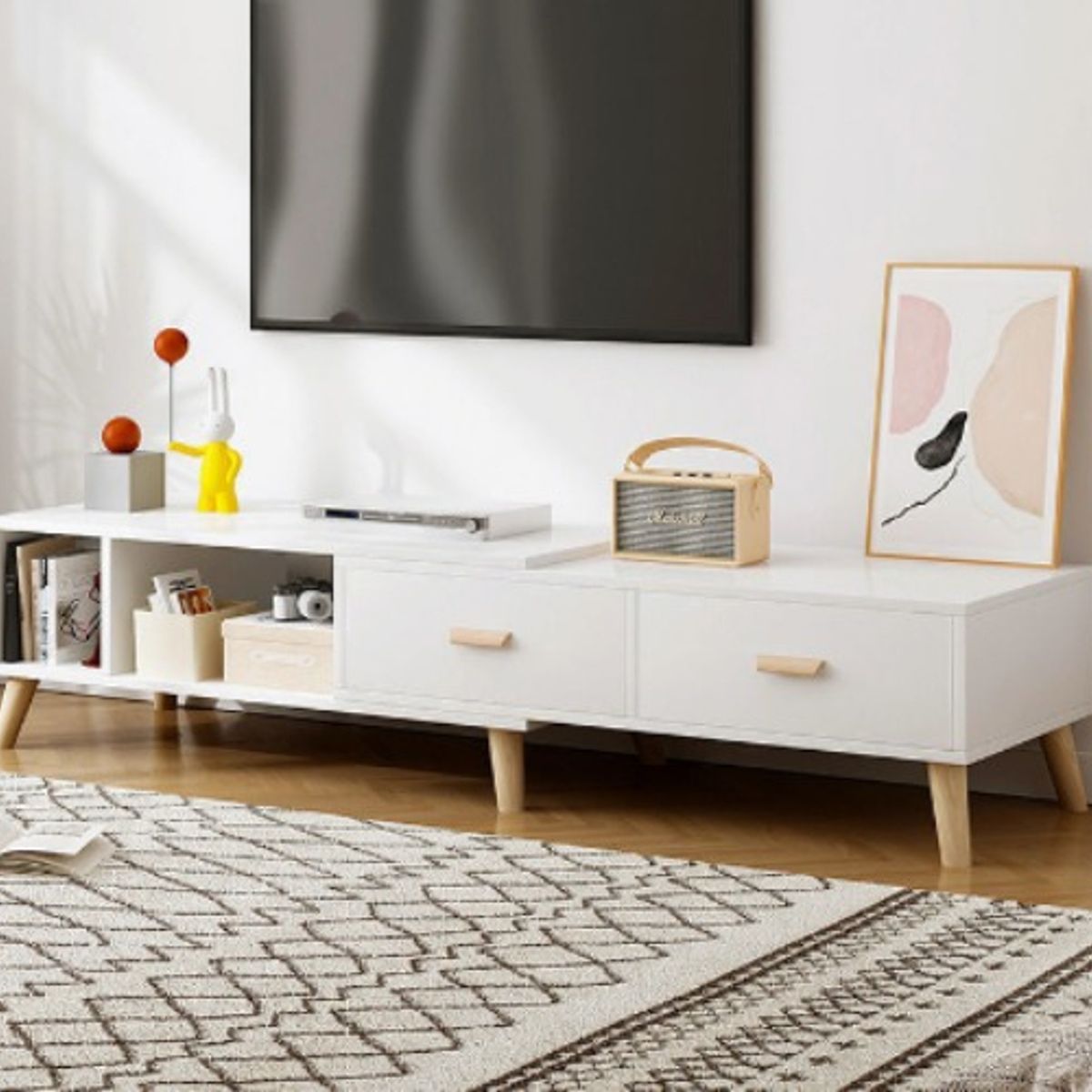 ANYHOGAR - Soporte De Tv Retráctil Anyhogar