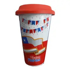 GENERICO - Vaso Fechas Patrias Vaso Ceramica Con Tapa Fechas Patrias