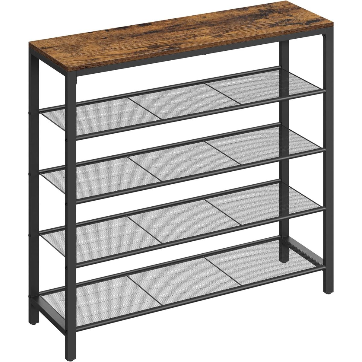 SPACEZAT - Mueble Zapatero Oxie 5 Niveles Fierro y Madera