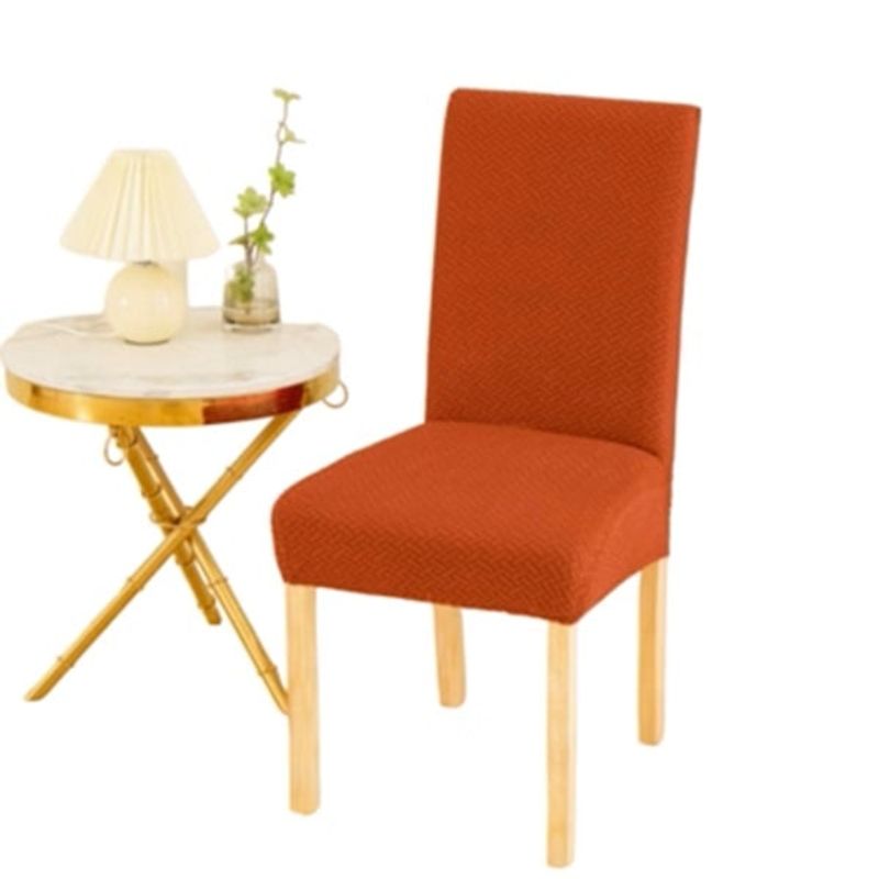 ANGELES DEL HOGAR - Pack de fundas Cubre Silla  Texturizado Naranja