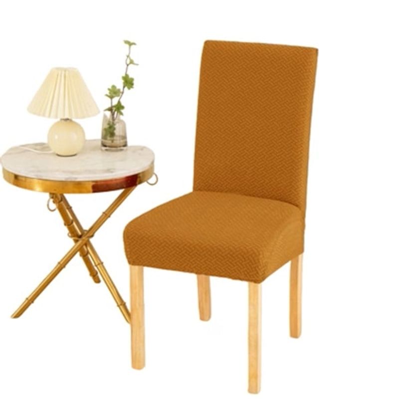 ANGELES DEL HOGAR - Pack de fundas Cubre Silla  Texturizado Mostaza