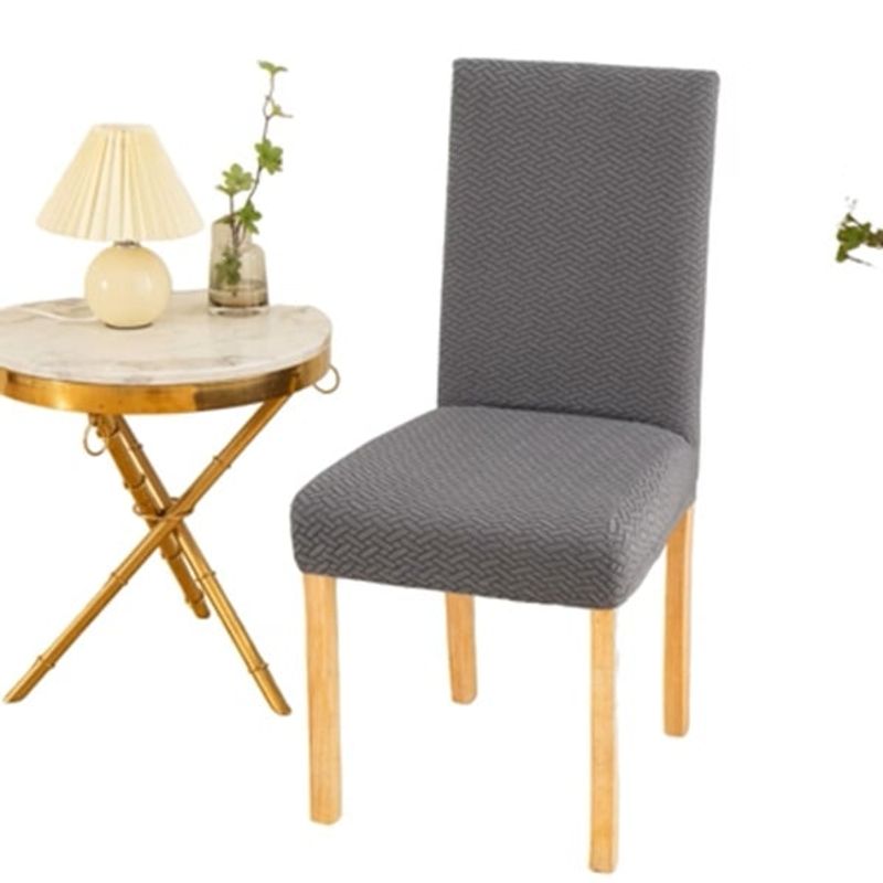 ANGELES DEL HOGAR - Pack de fundas Cubre Silla  Texturizado Gris Oscuro