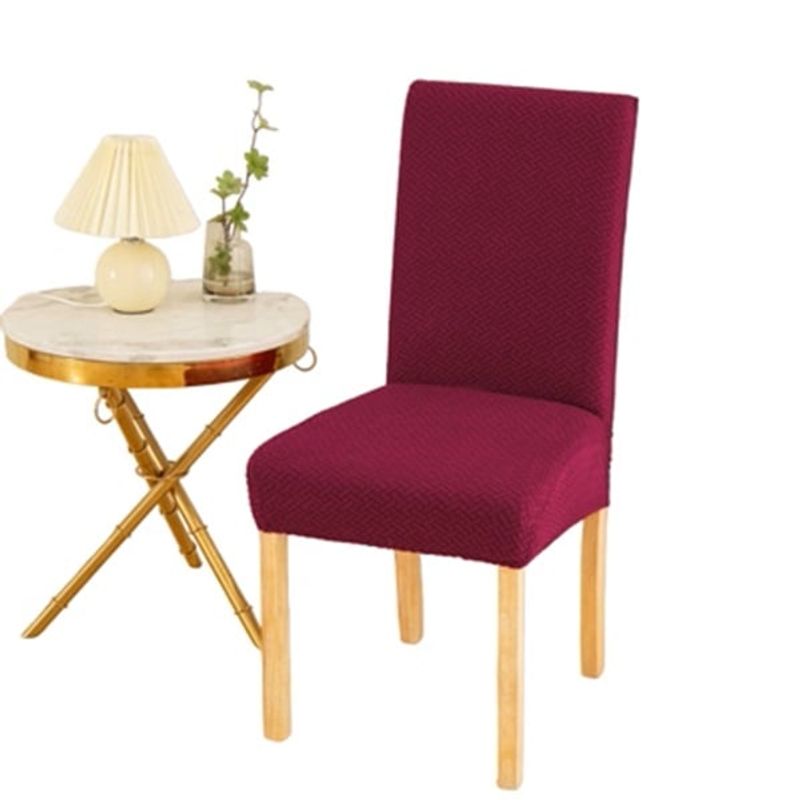 ANGELES DEL HOGAR - Pack de fundas Cubre Silla  Texturizado Burdeo
