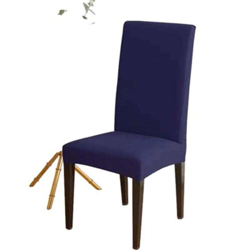 ANGELES DEL HOGAR - Pack de fundas Cubre Silla  Lisa Unicolor Azul